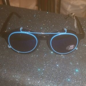 Blue Crown Convertible Sunglasses w.case NEW